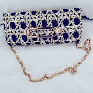 Black and cream cross body